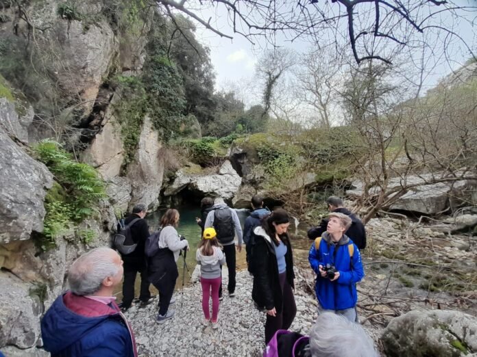 Passeggiata al fiume Oreto durante la 